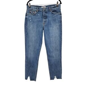 GRLFRND Button Fly High Rise Karolina Forget Me Never High Rise Jeans Size 27